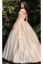 Load image into Gallery viewer, Ladivine CD0185 - Layered Tulle Ballgown with Off-Shoulder Style - Prom