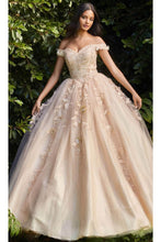 Load image into Gallery viewer, Ladivine CD0185 - Layered Tulle Ballgown with Off-Shoulder Style - Prom