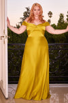 Load image into Gallery viewer, Wholesale Sweetheart Off Shoulder Satin Formal Bridesmaid Gown By LAR325