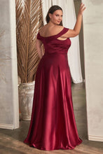 Load image into Gallery viewer, Wholesale Sweetheart Off Shoulder Satin Formal Bridesmaid Gown By LAR325