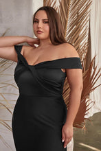 Load image into Gallery viewer, Wholesale Sweetheart Off Shoulder Satin Formal Bridesmaid Gown By LAR325
