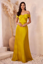 Load image into Gallery viewer, Wholesale Sweetheart Off Shoulder Satin Formal Bridesmaid Gown By LAR325