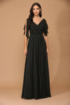 Load image into Gallery viewer, Long Formal Flutter Sleeves Bridesmaid Dress By LA Merchandise LAV3345 - - Bridesmaids Dress LAV