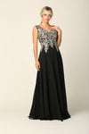 Load image into Gallery viewer, LA Merchandise LAV5233 Long Chiffon Mother of the Bride Dress - - Mother of the Bride Dress LAV