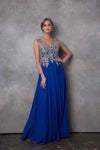 Load image into Gallery viewer, LA Merchandise LAV5233 Long Chiffon Mother of the Bride Dress - - Mother of the Bride Dress LAV