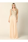 Load image into Gallery viewer, LA Merchandise LAV5233 Long Chiffon Mother of the Bride Dress - - Mother of the Bride Dress LAV