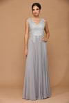 Load image into Gallery viewer, LA Merchandise LAV5233 Long Chiffon Mother of the Bride Dress - - Mother of the Bride Dress LAV