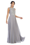 Load image into Gallery viewer, Long Sleeveless Bridesmaid Lace Chiffon Dress By LA Merchandise LAV3299 - - Bridesmaids Dress LAV