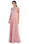 Load image into Gallery viewer, Long Sleeveless Bridesmaid Lace Chiffon Dress By LA Merchandise LAV3299 - - Bridesmaids Dress LAV