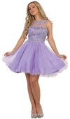 Load image into Gallery viewer, La Merchandise LA1429 Wholesale Sleeveless Short Mesh Homecoming Dress - - LA Merchandise