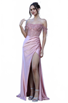 Load image into Gallery viewer, LA Merchandise LAL3268 Off Shoulder Sequin Glitter Corset Prom Gown