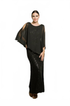 Load image into Gallery viewer, Formal Cold Shoulder Cape Mother of the Bride Dress By LA Merchandise LAV3496 - - Mother of the Bride Dresses LAV