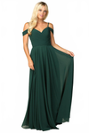 Load image into Gallery viewer, Cold Shoulder Long Bridesmaid Chiffon Gown By LA Merchandise LAV5183 - - Bridesmaids Dress LAV