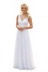 Load image into Gallery viewer, LA Merchandise LAV5233 Sleeveless V-Neck Beaded Bodice Bridal Gown - - Wedding Dresses LAV