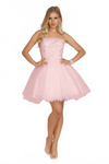 Load image into Gallery viewer, Terani Couture 231P0565 Clearance Tiffany, Pink Size 2, 4 Wholesale Beaded Short Cocktail Homecoming Dress - - Dress Terani Couture