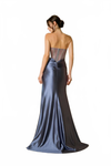 Load image into Gallery viewer, Formal Long Sheer Boned Bodice Prom Dress By LA Merchandise LAV5280 - - Prom Dresses LAV