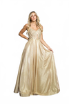 Load image into Gallery viewer, Metallic Formal Prom Dress By LA Merchandise LAV3478 - - Prom Dresses LAV