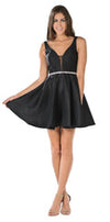 Load image into Gallery viewer, Short Plunging V-Neckline Mikado Bridesmaid Dress LAY7894