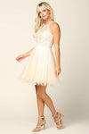 Load image into Gallery viewer, Prom Short Halter Homecoming Cocktail Dress - The Dress Outlet