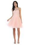 Load image into Gallery viewer, Prom Short Halter Homecoming Cocktail Dress - The Dress Outlet