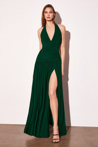 Wholesale Halter Evening Gown with High Slit Formal Dress By LART502