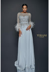Load image into Gallery viewer, Terani Couture 1921M0473 Clearance Blush Size 16 Wholesale Floor-Length Evening Dress
