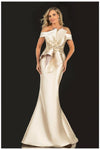 Load image into Gallery viewer, Terani Couture 2021E2835 Clearance Almond Champagne Size 4 Wholesale Mermaid Mother of the Bride Gown - - Dress Terani Couture