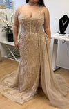 Load image into Gallery viewer, Wholesale Evening Dress Sleeveless Sheath Sequin Prom Gown By LA8176