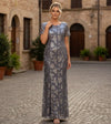 Load image into Gallery viewer, Short Sleeve Mother of the Bride Formal Evening Dress By LA Merchandise LAV3456 - - Mother of the Bride Dress LAV