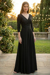 Load image into Gallery viewer, Wholesale Mother Of The Groom Dress Deep V-Neck Flare Gown By LAF5243 - - Dress LAF