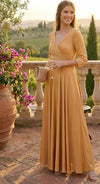 Load image into Gallery viewer, Wholesale Mother Of The Groom Dress Deep V-Neck Flare Gown By LAF5243 - - Dress LAF