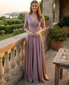 Load image into Gallery viewer, Wholesale Mother Of The Groom Dress Deep V-Neck Flare Gown By LAF5243 - - Dress LAF