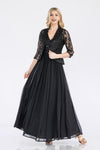 Load image into Gallery viewer, Wholesale Long Evening Dress Sleeveless Sequin A-Line Gown By LAF5237 - BLACK - Dress LAF