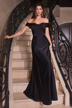 Load image into Gallery viewer, Wholesale Sweetheart Off Shoulder Satin Formal Bridesmaid Gown By LAR325