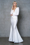 Load image into Gallery viewer, La Merchandise LAA381 Long Sleeve Bodycon Stretchy Mermaid MOB Gown - - LA Merchandise