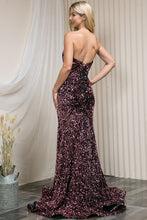 Load image into Gallery viewer, LA Merchandise LAA392 Strapless Sequin Special Occasion Formal Gown