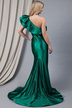 Load image into Gallery viewer, One Shoulder Ruffled Mermaid Dress - LAA5042