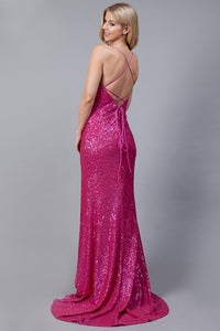 Luxurious Full Sequins Gown - LAABZ011 - - LA Merchandise