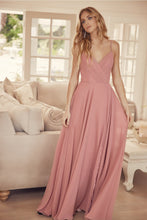 Load image into Gallery viewer, Long Bridesmaids Chiffon Evening Gown - LAT263