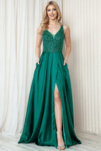 Load image into Gallery viewer, LA Merchandise LAA6120 Fancy Special Occasion Formal Evening Dress - EMERALD GREEN - LA Merchandise