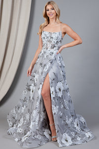 Prom Floral Gown - LAA2105