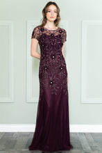 Load image into Gallery viewer, Plus Size Mother Of The Bride Dress - LAAIN002 - EGGPLANT - LA Merchandise