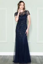 Load image into Gallery viewer, Plus Size Mother Of The Bride Dress - LAAIN002 - NAVY BLUE - LA Merchandise