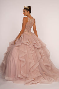 Ruffle Skirt Ball Gown - LAS2513
