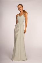 Load image into Gallery viewer, Long Bridesmaids Classy Dress - LAS2606 - SAGE - LA Merchandise