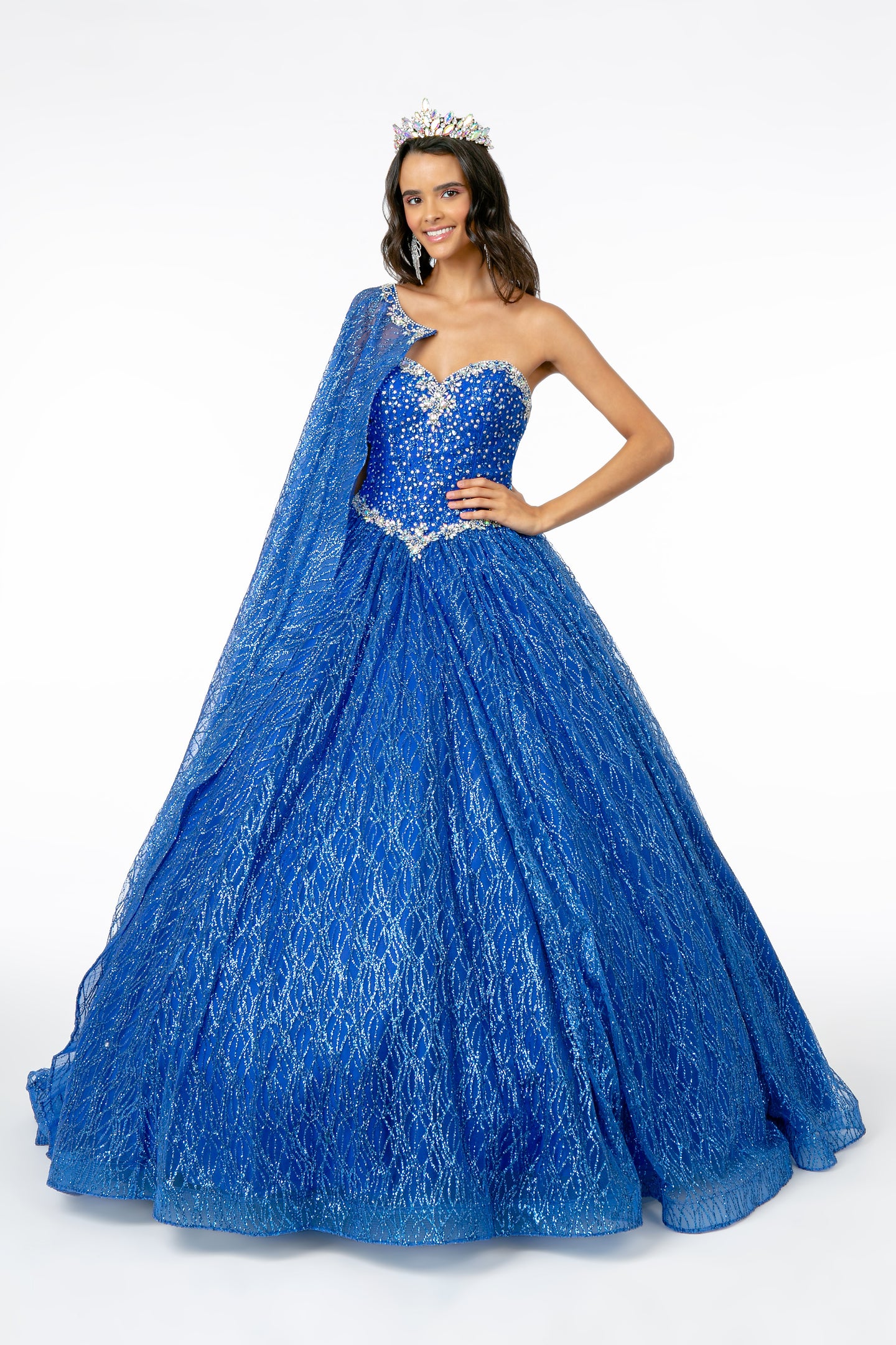 Quince Dress With Cape - LAS2801