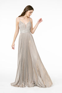 Pleated Prom Long Gown - LAS2905