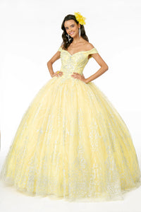 Princess Ball Gown - LAS2910 - YELLOW - LA Merchandise