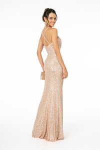 Sequined Formal Dress - LAS2918 - - LA Merchandise