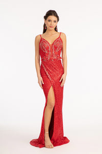 Red Carpet Formal Dress - LAS3053 - RED - LA Merchandise